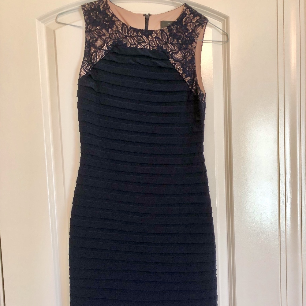 Adrianna Papell Size 0 Dress Navy